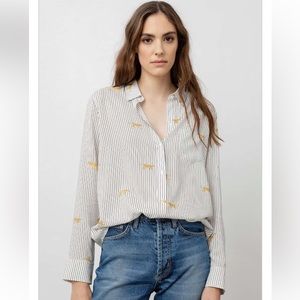 RAILS KATHRYN STRIPE SHIRT STRIPED WILD CAT Size Small